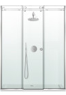 PARAVAN DUS GLISANT FLOAT FULL INOX 