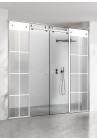 PARAVAN DUS GLISANT FULL INOX FERONERIE MODE ALB