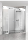 PARAVAN DUS GLISANT FULL INOX FERONERIE SUPREME ALB
