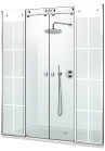 PARAVAN DUS GLISANT FULL INOX FERONERIE SUPREME ALB