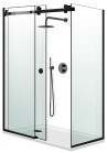 CABINA DUS GLISSANDO PURE NEGRU MAT