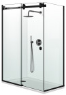 CABINA DUS GLISSANDO PURE NEGRU MAT