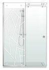 PARAVAN DUS CU USA GLISANTA FLOAT FULL INOX