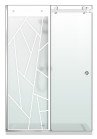 PARAVAN DUS CU USA GLISANTA MAT FULL INOX