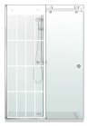 PARAVAN DUS CU USA GLISANTA FLOAT FULL INOX