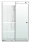 PARAVAN DUS MAT FULL INOX