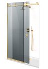 PARAVAN DUS CU USA GLISANTA GRI FULL INOX AURIU