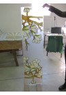 Geam decorativ mat pictat