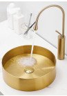 Lavoar INOX auriu rotund
