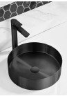Lavoar INOX negru gun metal rotund