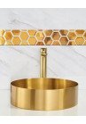 Lavoar INOX auriu rotund
