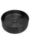 Lavoar INOX negru gun metal rotund