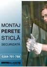 Montaj perete sticla