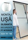 Montaj usa sticla securizata glisanta