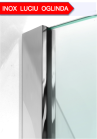 Profil inox Mirror shine, cabina de dus