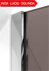 Profil inox Mirror shine, cabina de dus