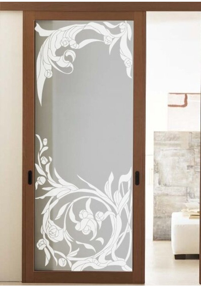 Bog Grind sleep Geam decorativ pentru usa interioara, model TOSCANA L