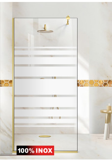 PARAVAN DUS FLOAT FULL INOX AURIU MULTILINE INCOLOR