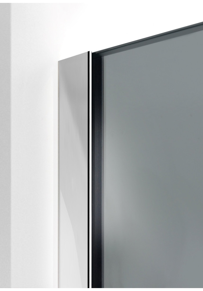 PARAVAN DUS GRI FULL INOX PROFIL