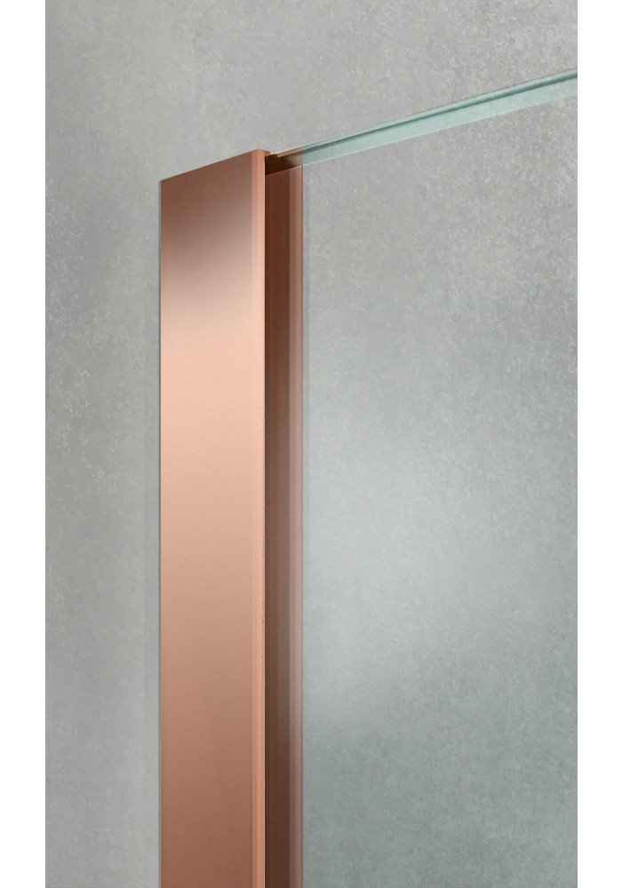 PARAVAN DUS FLOAT FULL INOX COPPER PROFIL