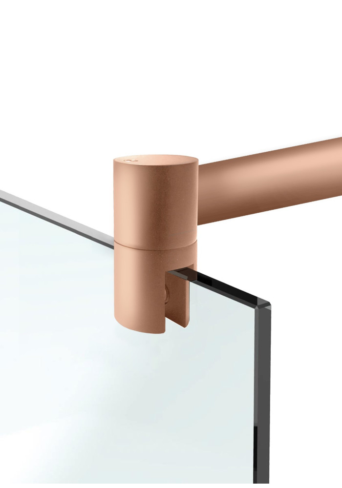 PARAVAN DUS FLOAT FULL INOX COPPER BARA