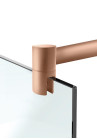 PARAVAN DUS FLOAT FULL INOX COPPER BARA